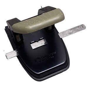 Corporate Express Two Hole Punch Heavy Duty‎ Adjustable Paper Punch Black